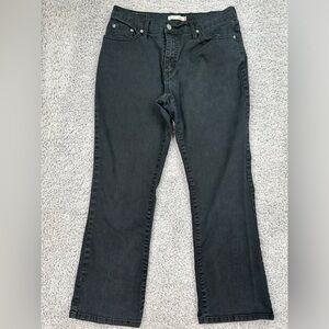 Levi's Jeans Womens 12 Relaxed Bootcut 550 Fit Casual Black Denim Rodeo Night